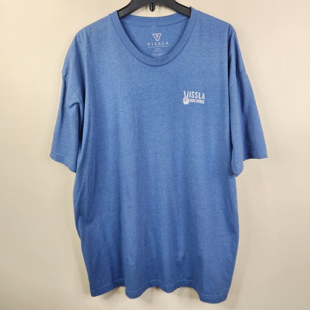 Vissla Mens Short Sleeve Crew Neck Bare Wires Surf Shop NJ Double Sided Tee 2XL